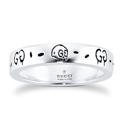 gold gucci ghost ring|gucci ghost ring in silver.